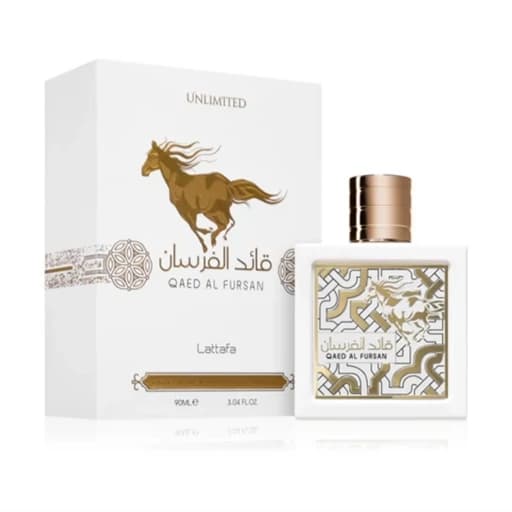 عطر ادکلن لطافه مدل قائد الفرسان آنلیمیتد سفید 100 میل