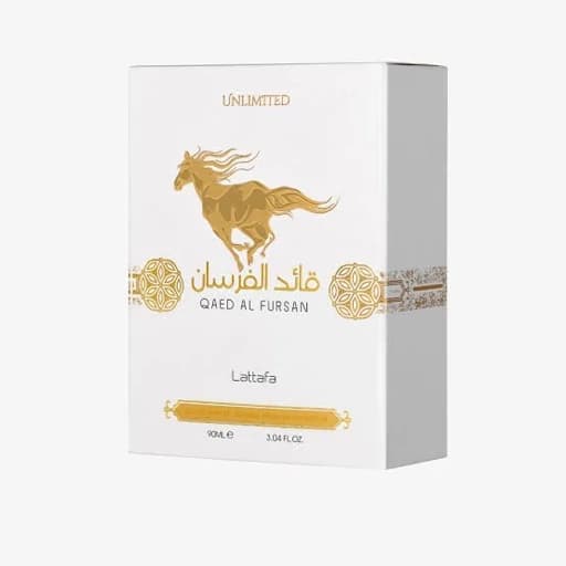 عطر ادکلن لطافه مدل قائد الفرسان آنلیمیتد سفید 100 میل — تصویر ۲