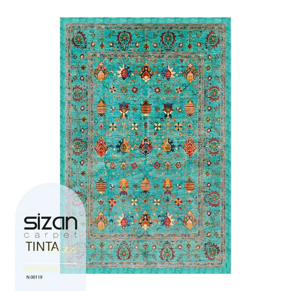 فرش ماشینی کلکسیون تینتا طرح میراث کد N 00119