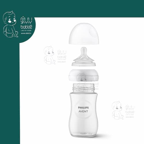 شیشه شیر 330 میل طلقی نچرال 906/01 اونت Avent — تصویر ۳