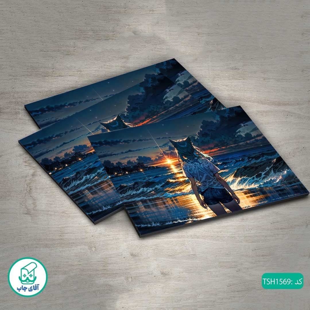 شاسی طرح دختر انیمه ای کد TSH1569 — تصویر ۲