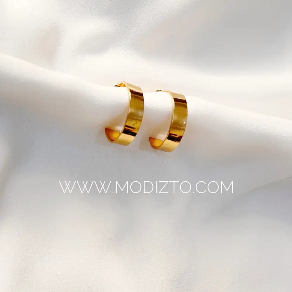 گوشواره میخی استیل مدل حلقه ای ساده