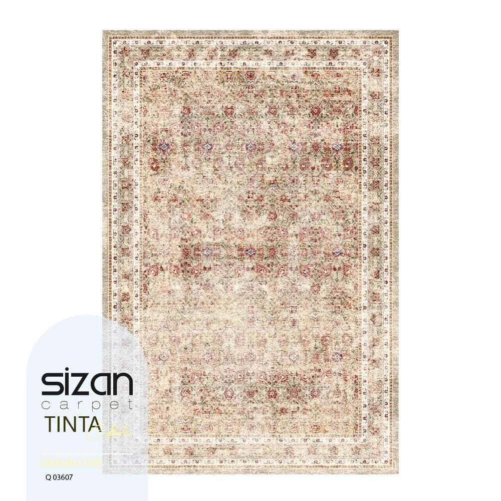 فرش ماشینی کلکسیون تینتا طرح میراث کد Q 03607