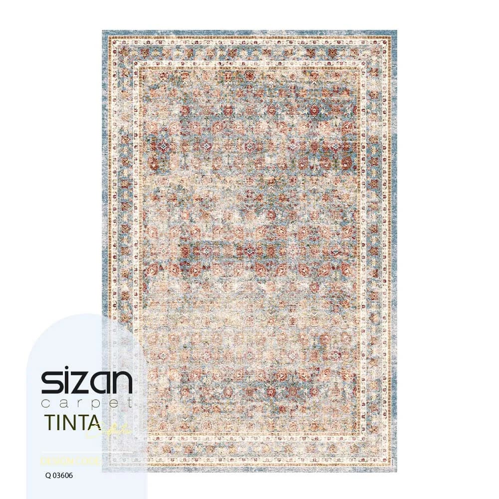 فرش ماشینی کلکسیون تینتا طرح میراث کد Q 03606