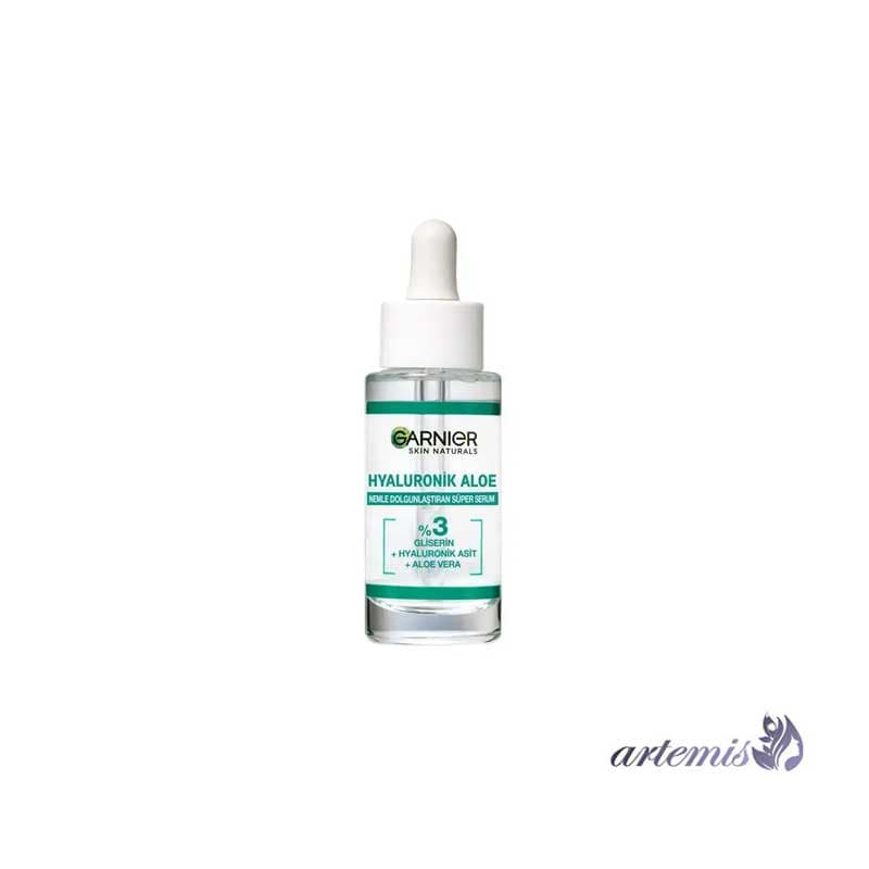 سرم پوست صورت گارنیه مدل Hyaluronic Aloe حجم 30 میلی‌لیتر