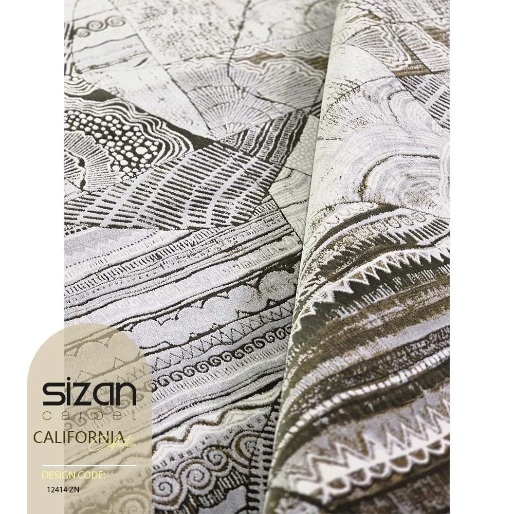 فرش ماشینی طرح کالیفرنیا کد 12414ZN — تصویر ۲