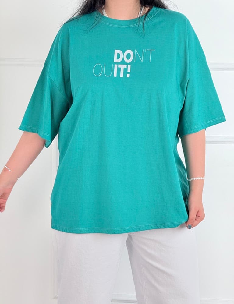 تیشرت بیگ لانگ Don’t Quit کد : 83160