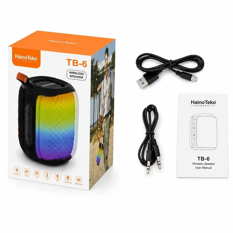 اسپیکر بلوتوثی haino teko مدل tb-6 — تصویر ۴