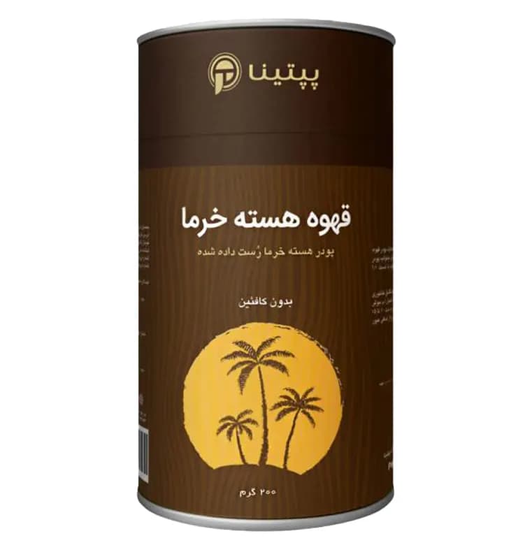 قوطی 200 گرمی قهوه هسته خرما