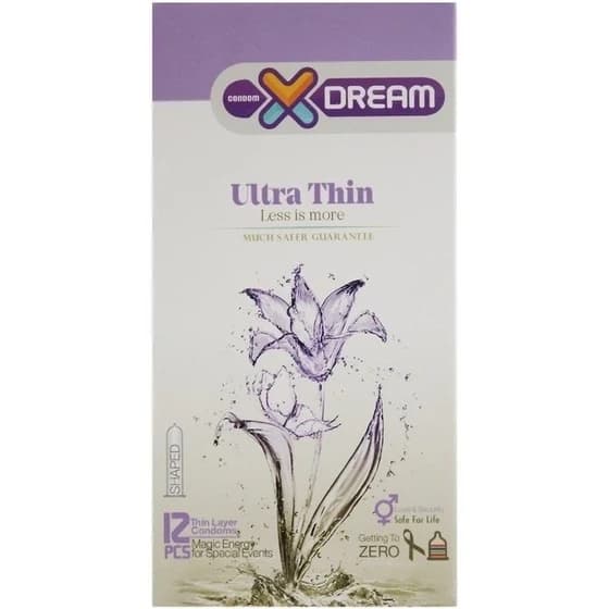 کاندوم ایکس دریم مدل Ultra Thin بسته ۱۲ عددی