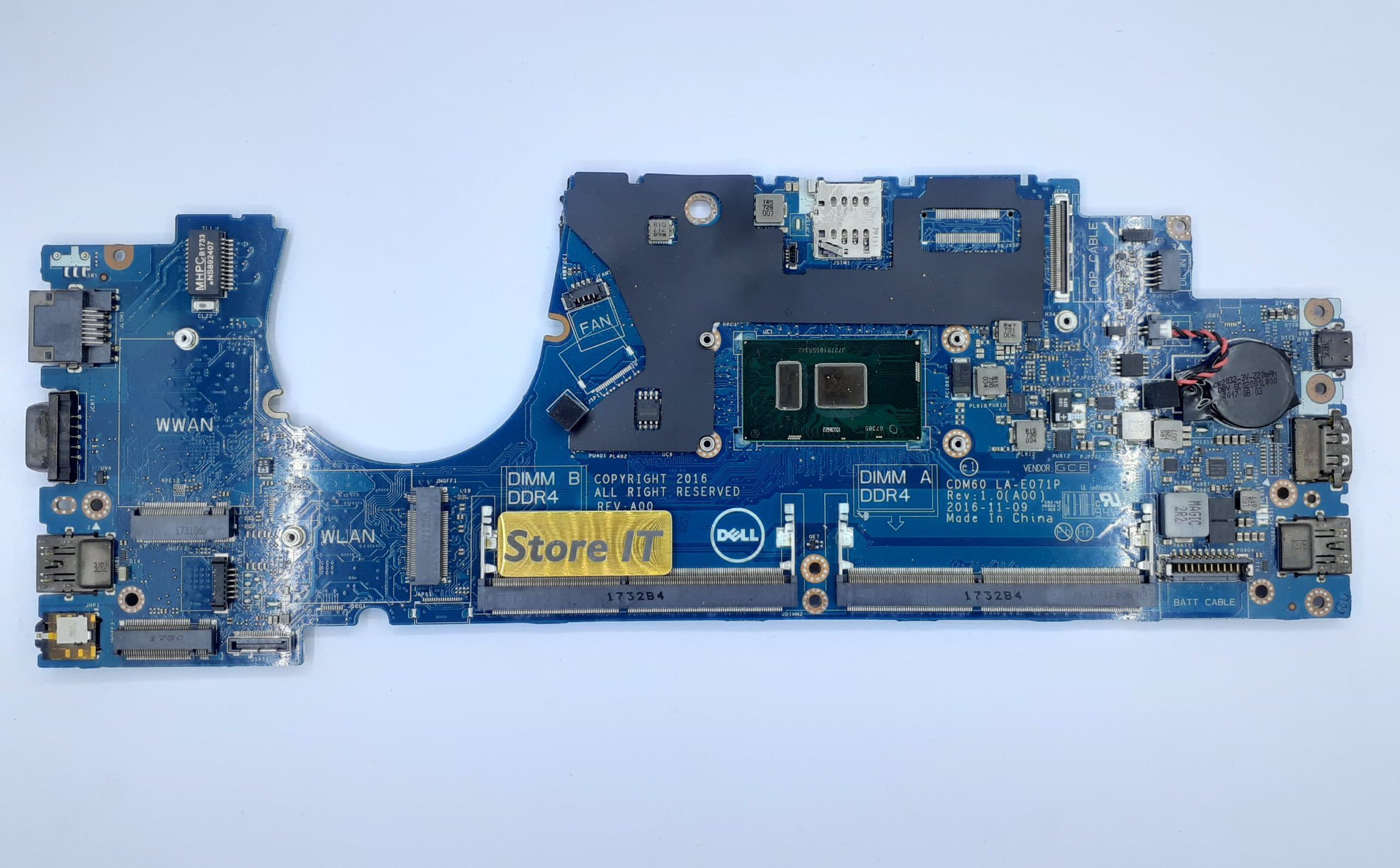 مادربرد لپ تاپ دل Latitude 5280 (La-E071p) I5-7 بدون گرافیک