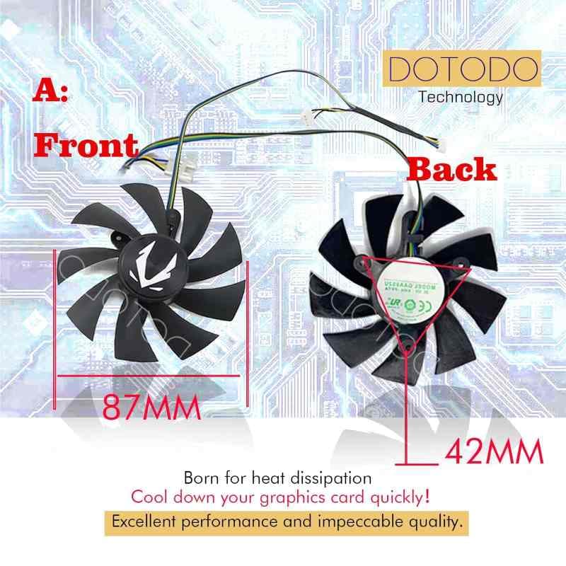 فن خنک کننده کارت گرافیک ZOTAC GAMING GeForce RTX2070 RTX 2070 OC Mini (فن A-87mm)