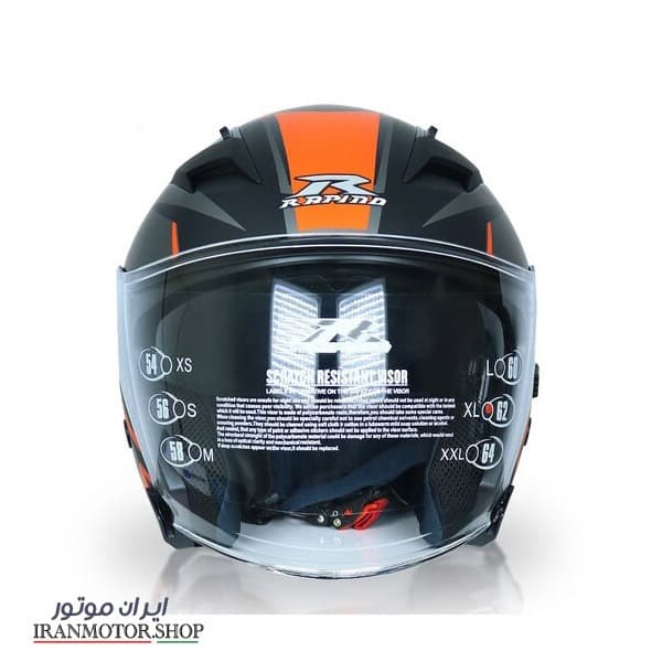 کلاه کاسکت بدون فک راپیدو مدل SRT-Orange OF878 — تصویر ۳