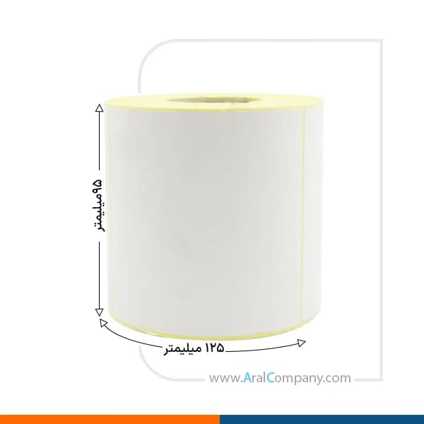 لیبل پی‌وی‌سی تک ردیفه 125*95 رول 500 تایی