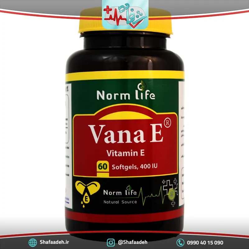 سافت ژل ویتامین E نورم لایف 60 عددی – Norm Life Vana-E 60 Tabs