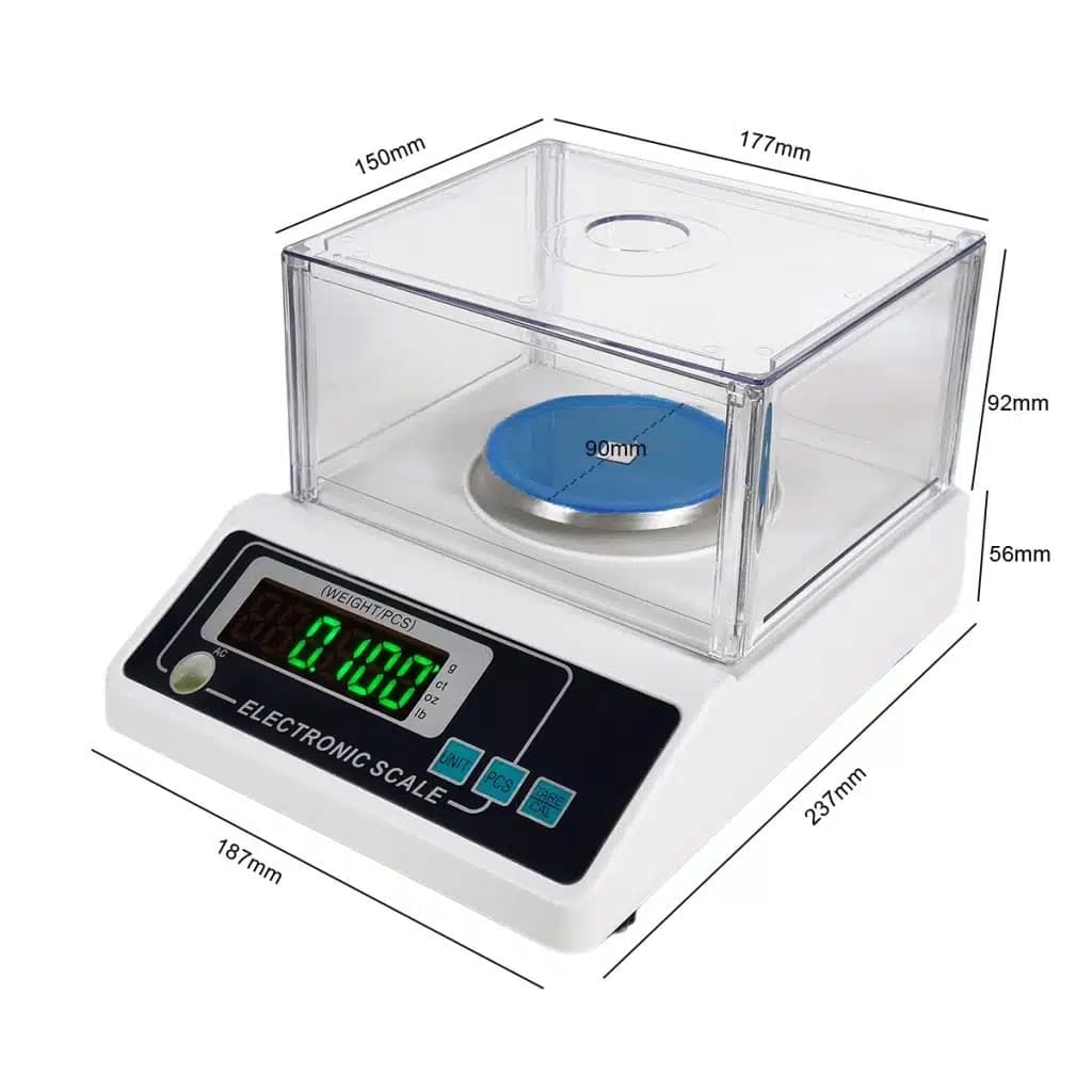 ترازوی 0/001 شارژی Electronic scale ظرفیت 300 گرم — تصویر ۴
