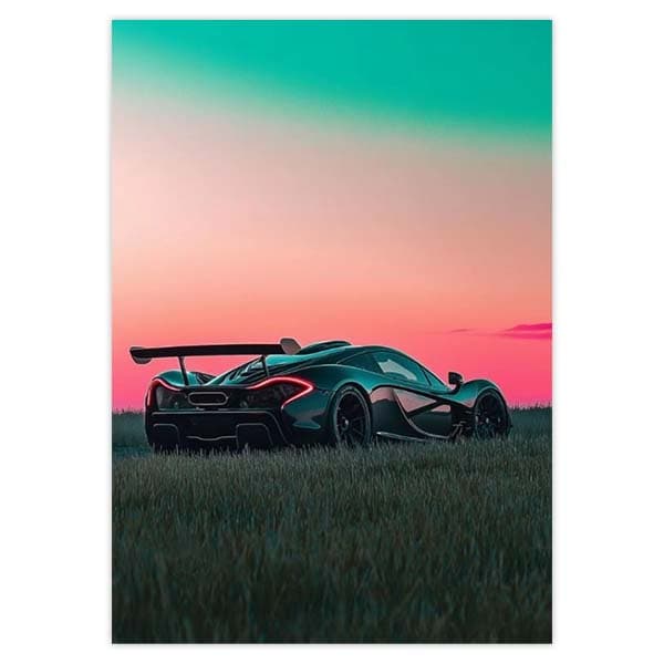 پوستر ماشین مک لارن p1