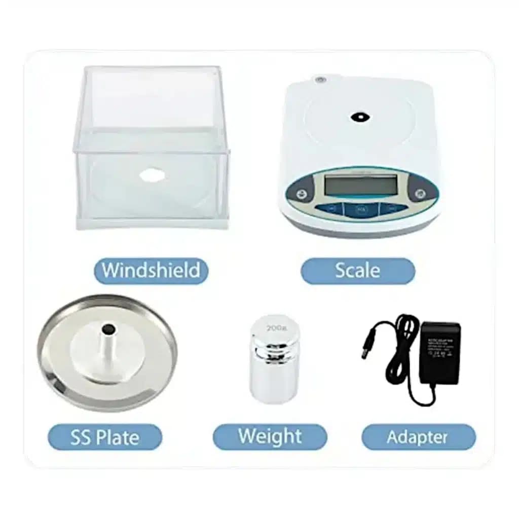 ترازوی دیجیتال ۰/۰۰۱ Electronic Scale ظرفیت 300 گرم — تصویر ۲