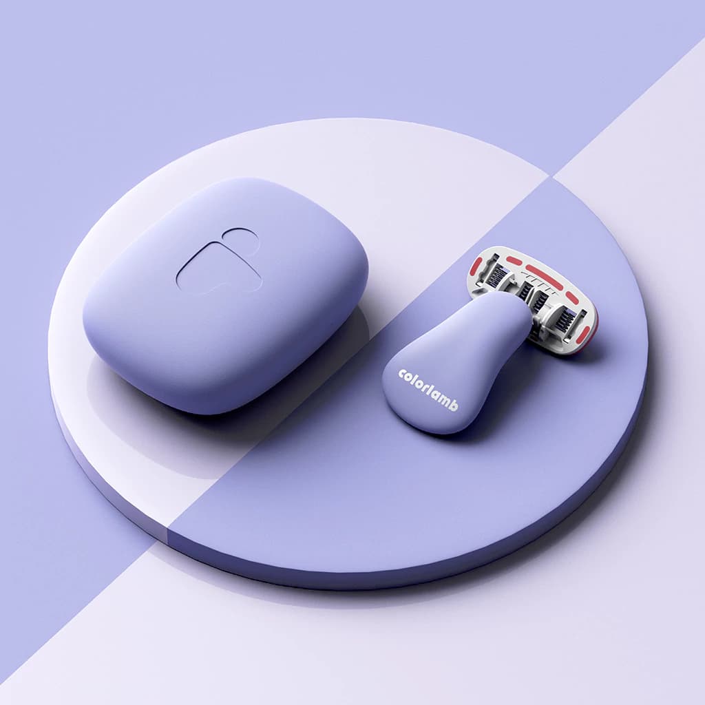 تیغ اصلاح زنانه کالرلمب Portable 1.0 Extra Care مراقبت بیشتر از پوست