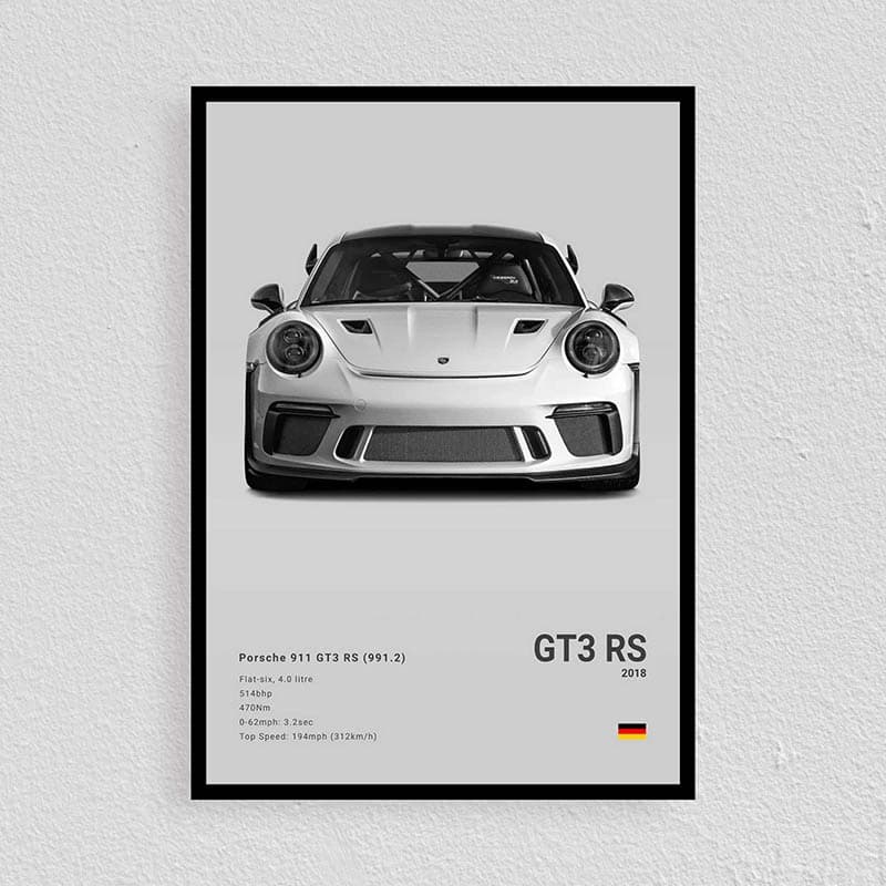 تابلو ماشین Porsche GT3 RS — تصویر ۲