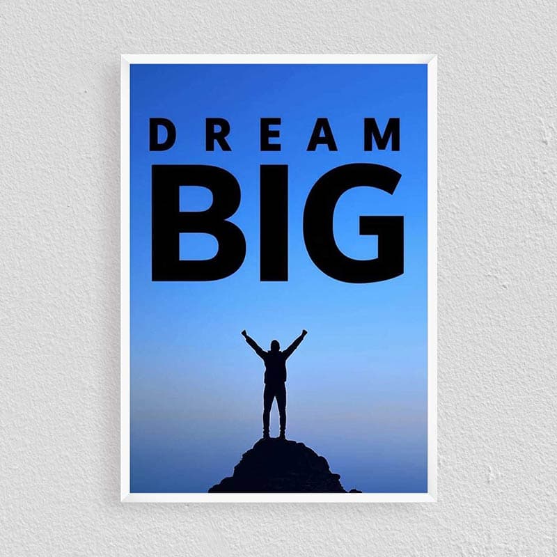 تابلو انگیزشی Dream Big — تصویر ۲