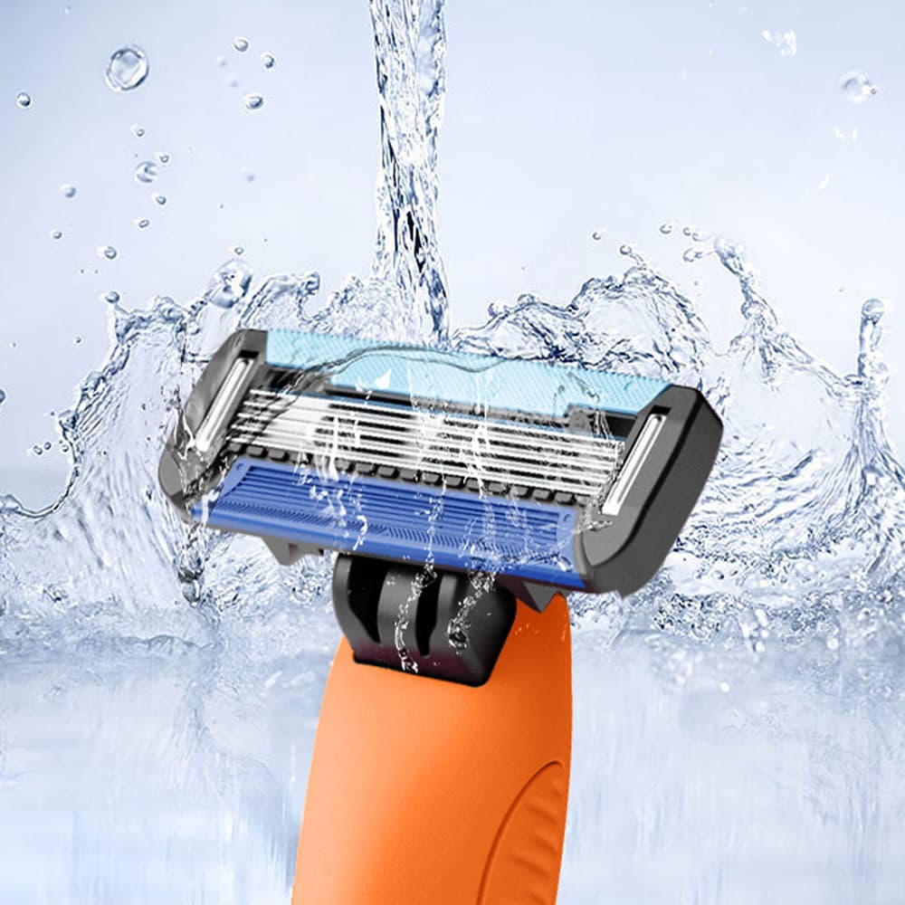تیغ اصلاح 5 لایه colorlamb مدل standard مردانه با کیس و مگنت — تصویر ۳