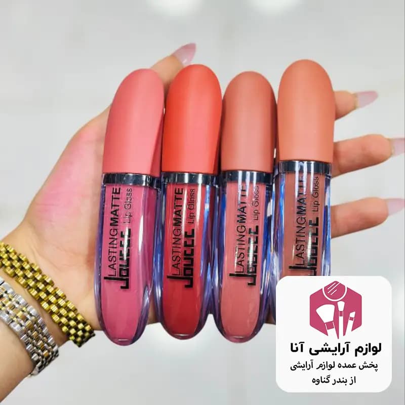 رژلب مایع چهار رنگ بسته ۲۴عددی (پخش عمده لوازم آرایشی آنا)