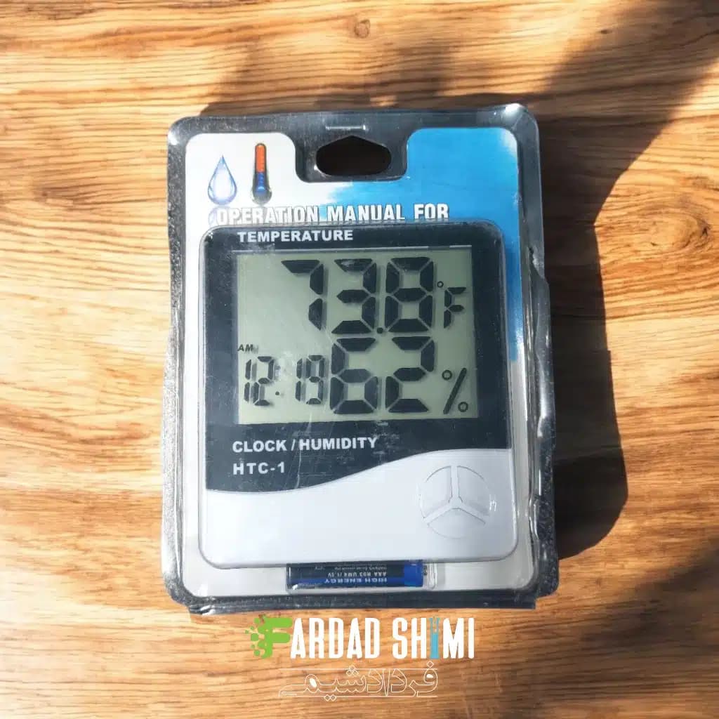 دماسنج و رطوبت سنج دیجیتالی مدل HTC-1