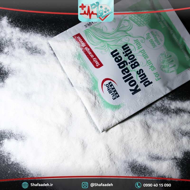 ساشه کلاژن پلاس بیوتین یوروویتال 14 عدد – Eurhovital Kollagen Plus Biotin 14 Sachets — تصویر ۲