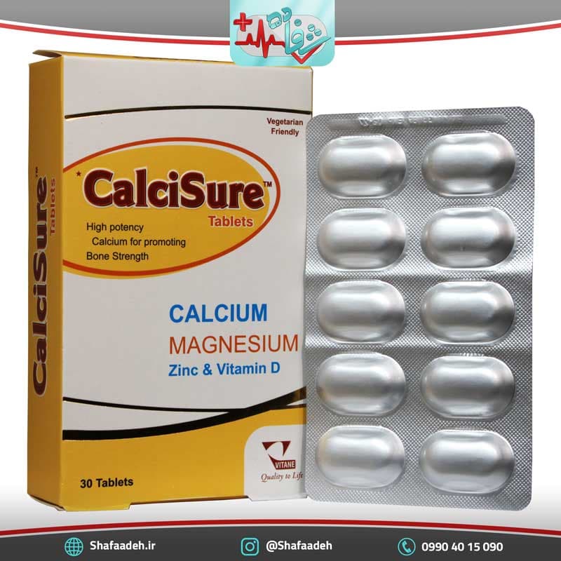 قرص کلسی شور ویتان 30 عدد – Vitane Calcisure 30 tabs — تصویر ۳