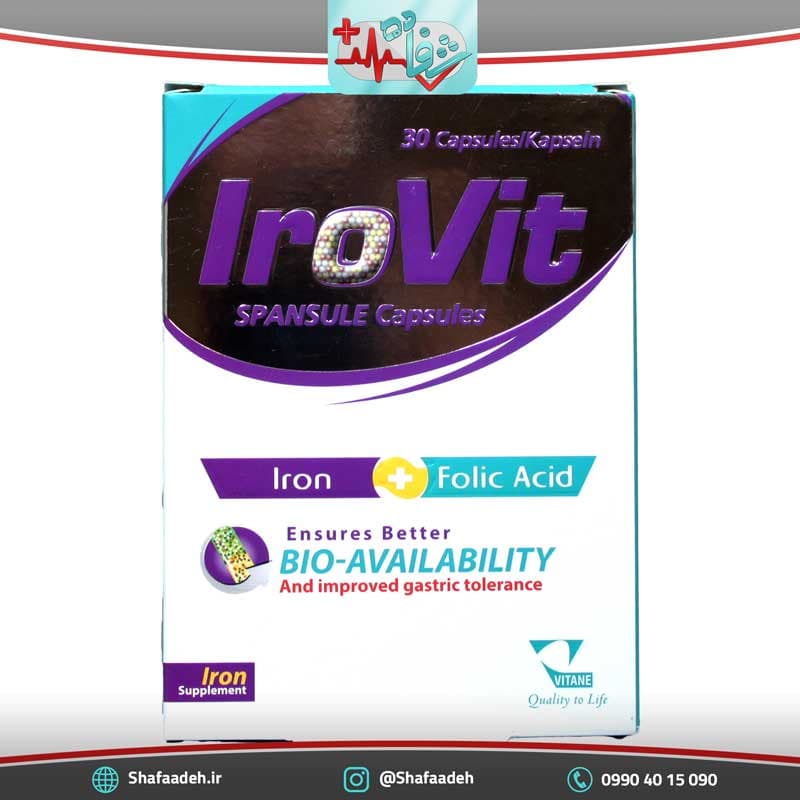 کپسول آیروویت ویتان ۳۰ عددی – Vitane IroVit 30 tabs