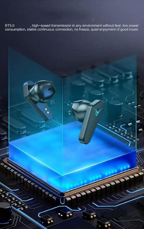 هدفون بیسیم X15، بلوتوث 5.0 بیسیم، هدست بیسیم مخصوص بازی — تصویر ۴