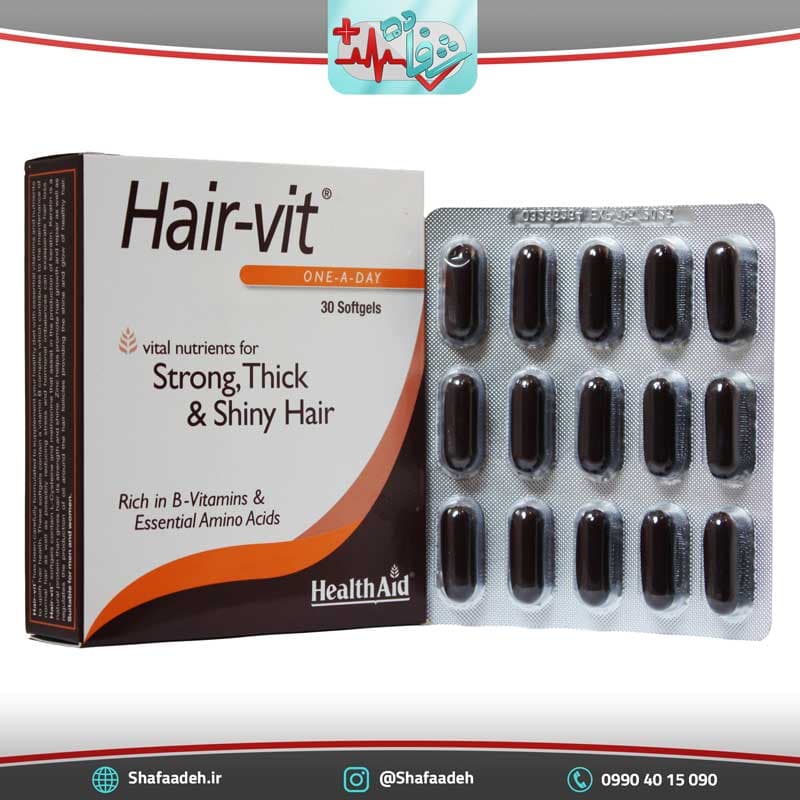 کپسول سافت ژل هیرویت هلث اید 30 عددی – Health Aid Hairvit 30 tabs — تصویر ۲