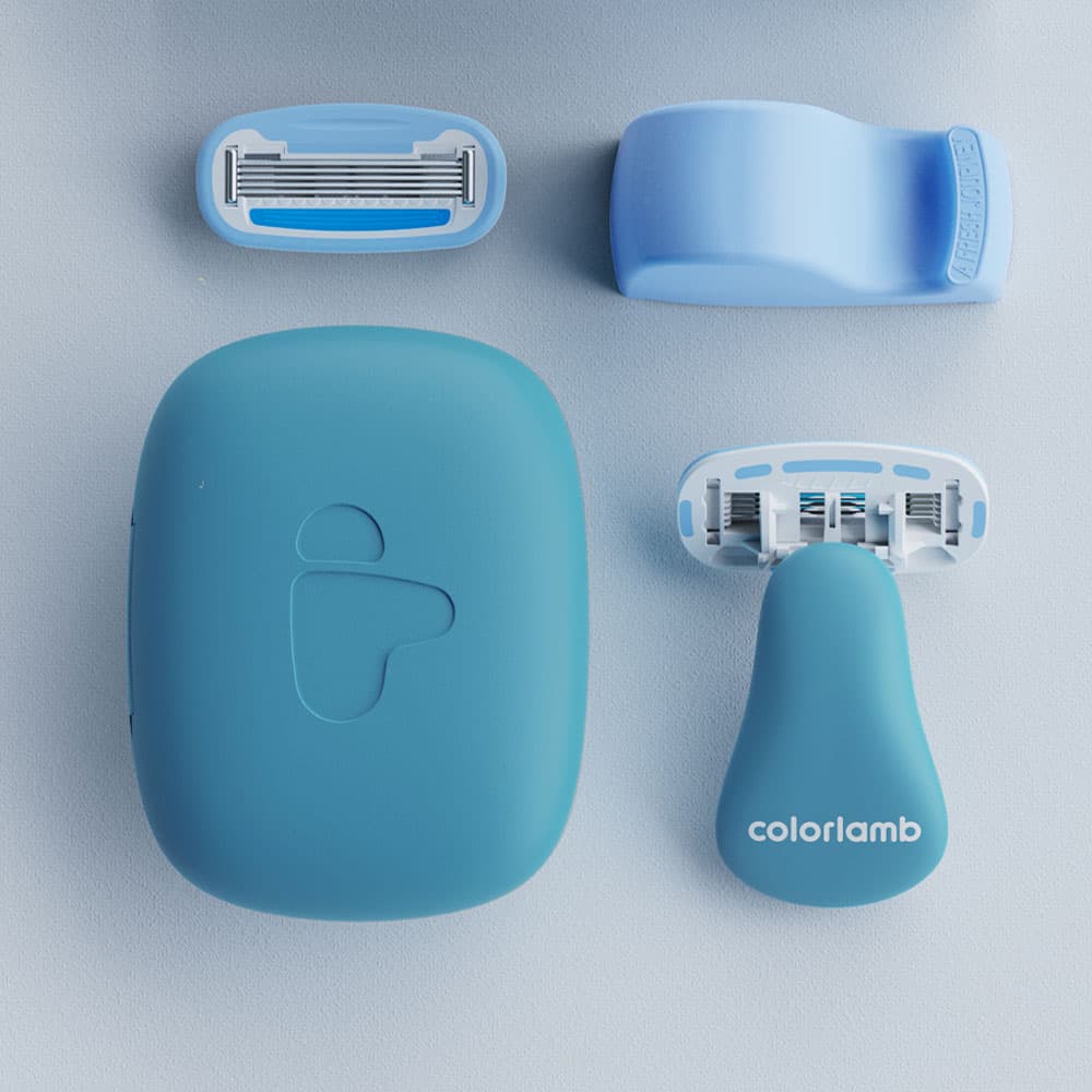 تیغ اصلاح colorlamb مدل portable 1.0 Daily زنانه مناسب استفاده روزانه — تصویر ۶