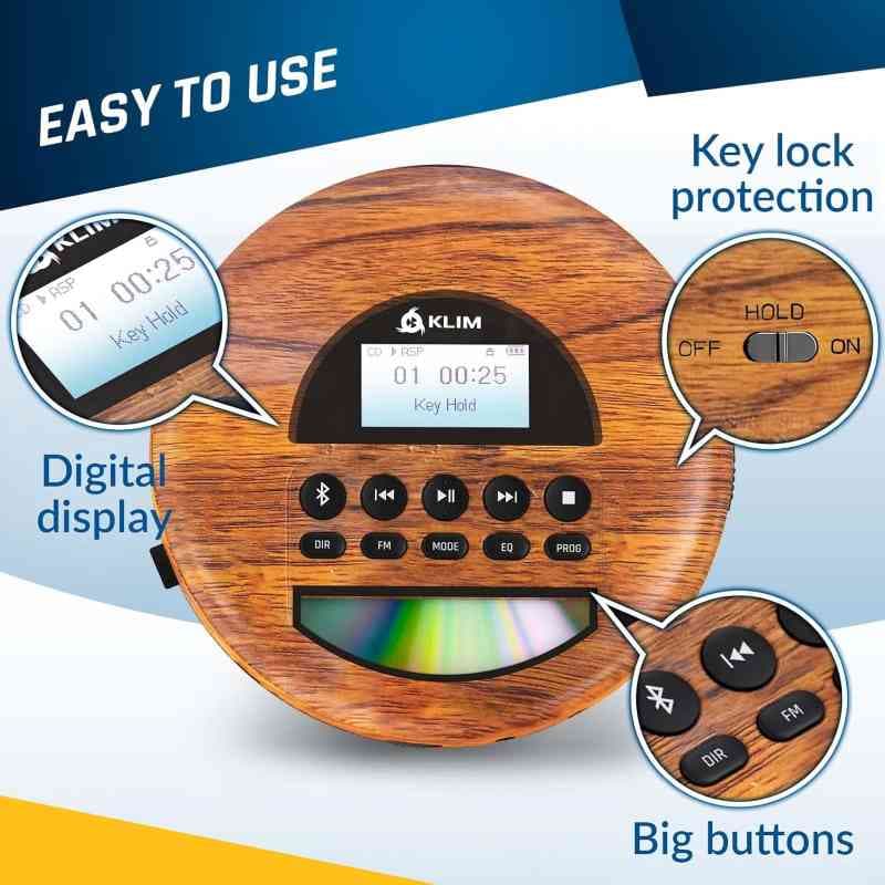 پخش کننده موسیقی و سی دی پلیر KLIM Nomad Wood — تصویر ۸