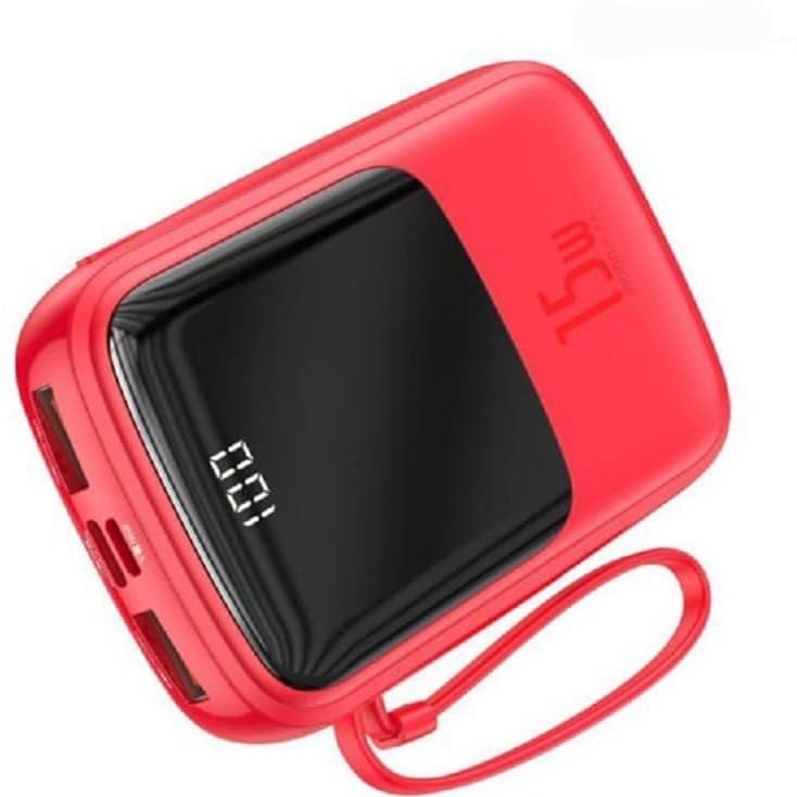 پاوربانک بیسوس مدل Qpow PPQD-B01 15W ظرفیت 10000mAH همراه کابل متصل لایتنینگ — تصویر ۴