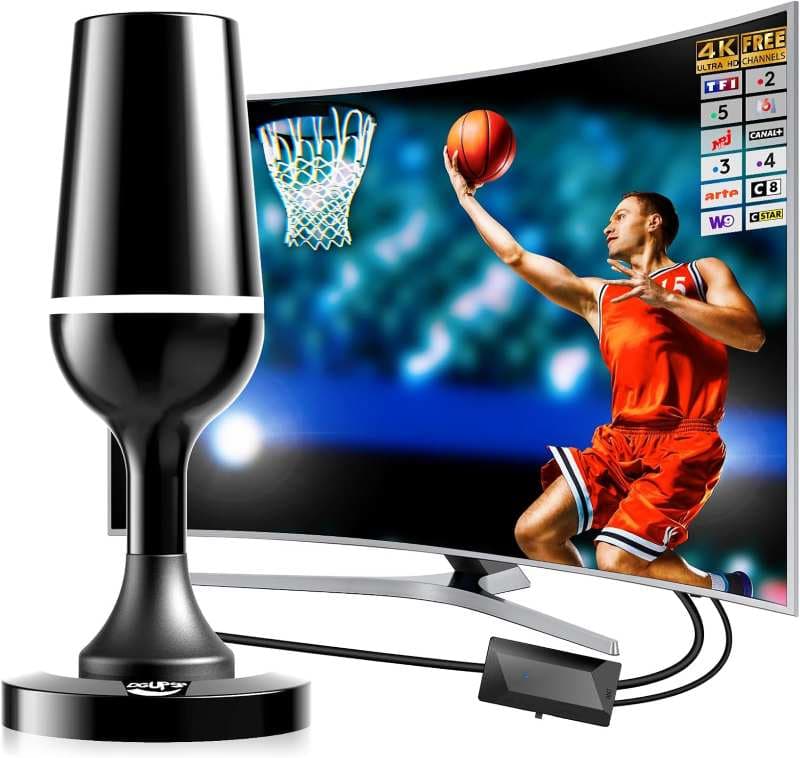 آنتن تلویزیونی DGUPSP داخلی قدرتمند برای تلویزیون دیجیتال زمینی HD (TNT HD)