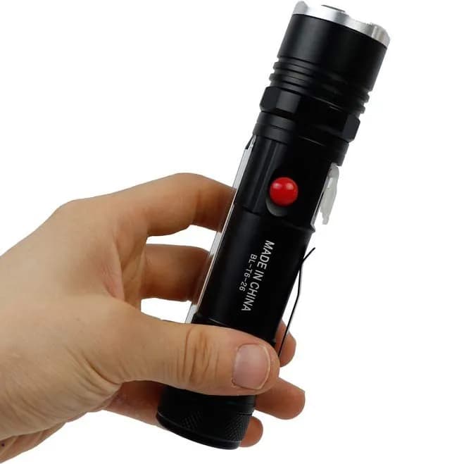 چراغ قوه پلیسی Small Sun ZY-T626 با چراغ بغل — تصویر ۶