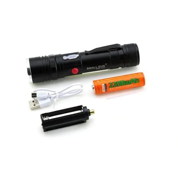 چراغ قوه پلیسی Small Sun ZY-T626 با چراغ بغل — تصویر ۳