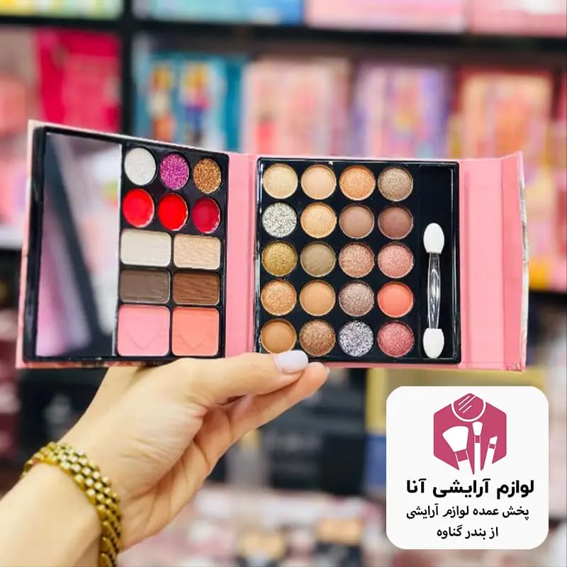 پالت سایه کد628Mبسته 12 عددی (پخش عمده لوازم آرایشی آنا)
