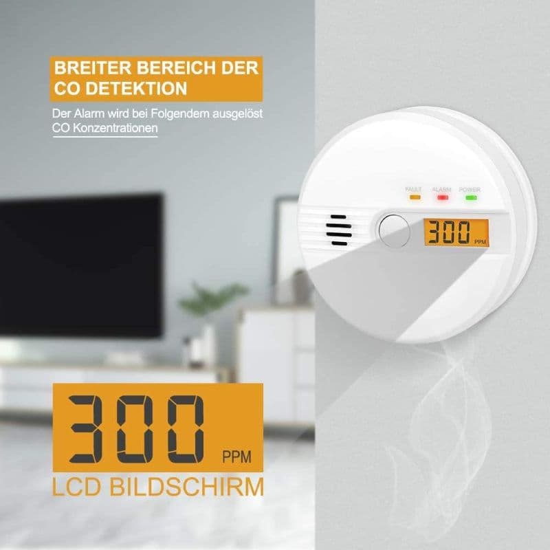 نمایشگر LCD هشدار دهنده مونوکسید کربن DGSFFHFSD — تصویر ۵