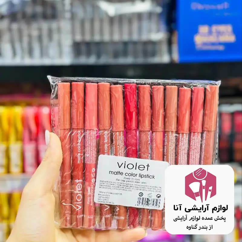 رژ لب مدادی نرم بسته ۱۲عددی (پخش عمده لوازم آرایشی آنا)