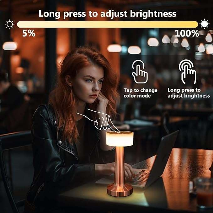 آباژور شارژی رو میزی LED DESK LAMP — تصویر ۲