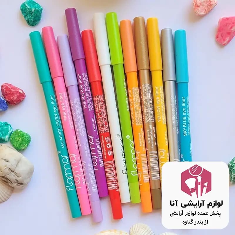 سورمه مدادی فلورمار Flormar بسته 12 عددی