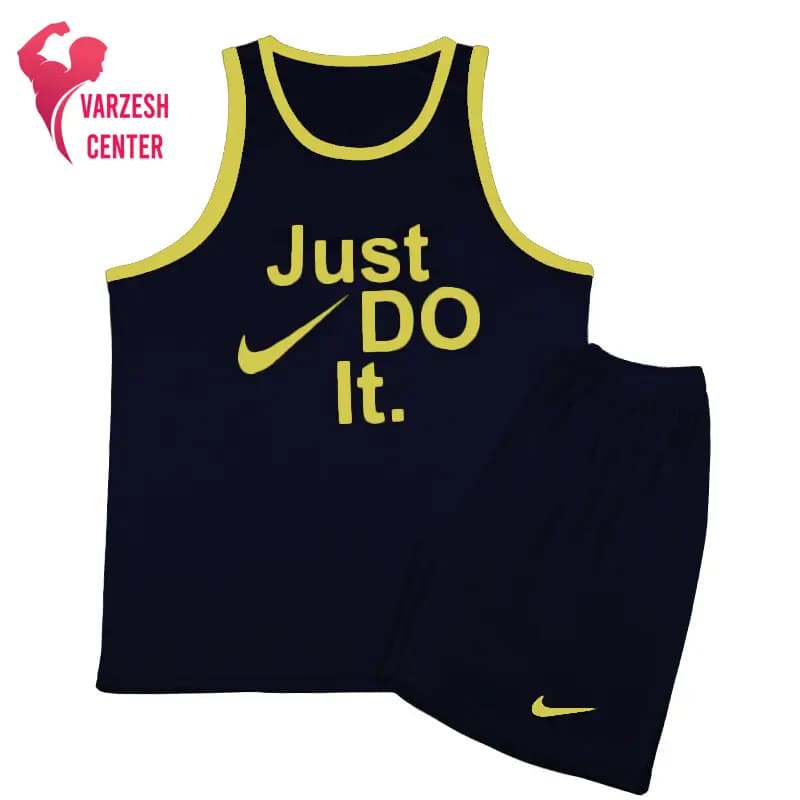 ست آستین حلقه‌ای و شلوارک طرح Just NIKE — تصویر ۳