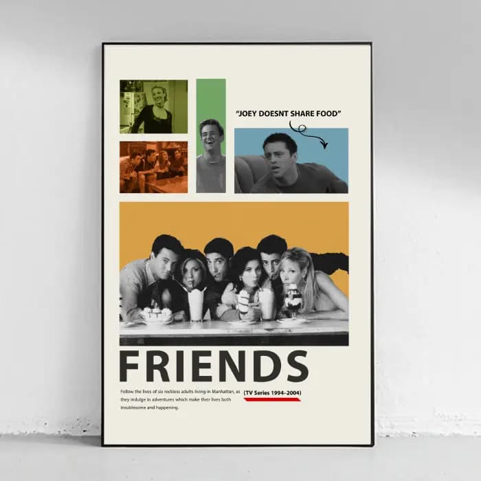 پوستر و تابلو مینیمال طرح Friends (2)