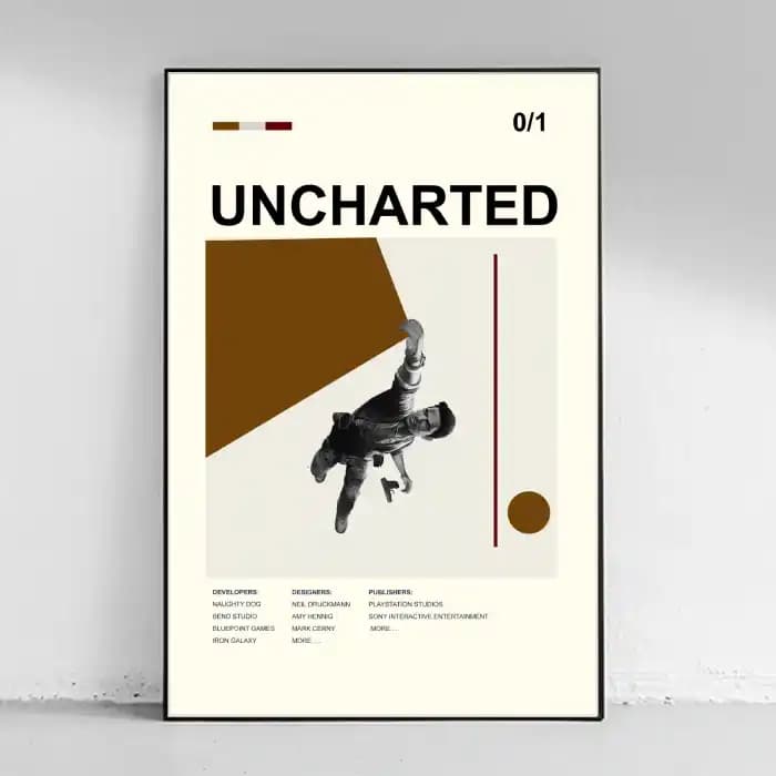 پوستر و تابلو گیمینگ طرح Uncharted