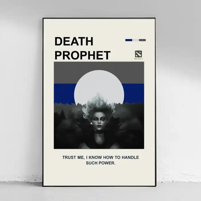 پوستر و تابلو گیمینگ طرح Dota II – Death Prophet