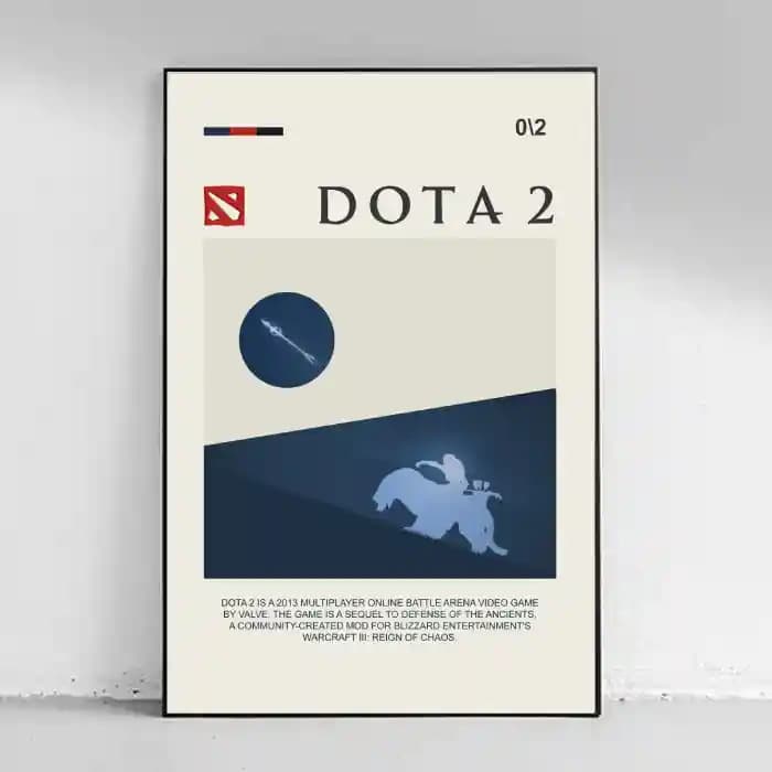 پوستر و تابلو گیمینگ طرح Dota II