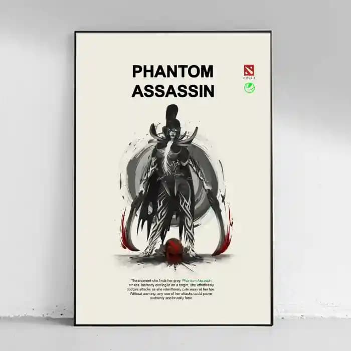 پوستر و تابلو گیمینگ طرح Dota II – Phantom assassin